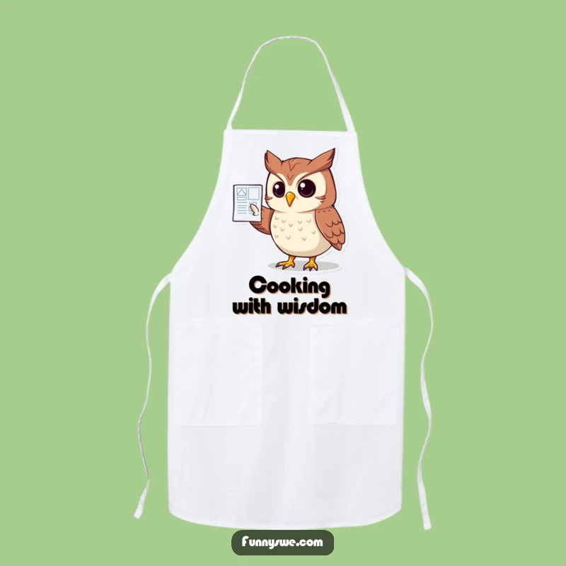 Funny Owl Website Blueprint Apron: Design and Create with Wisdom