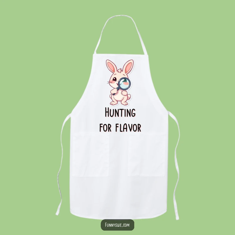 Funny Bunny Debugger Apron: Cook with Precision and Hoppy Focus!