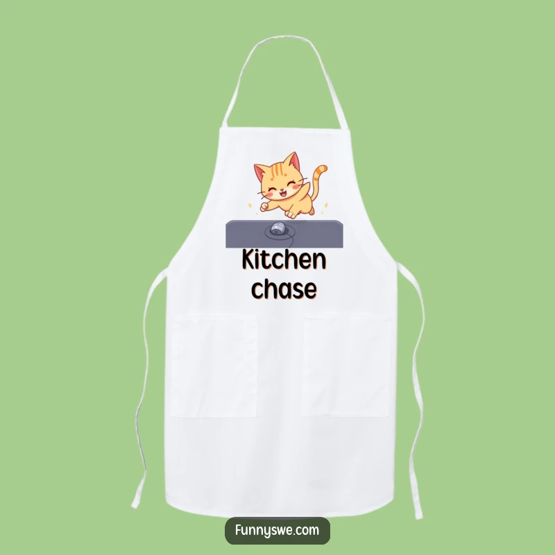 Funny Cat Cursor Apron: Humorous Kitchen Wear for Cat Chefs