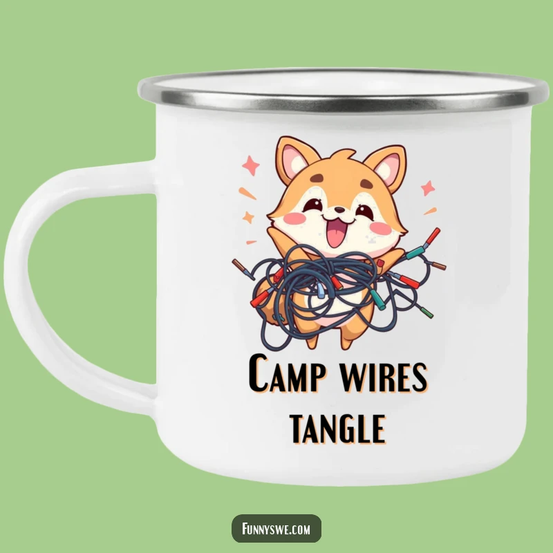 Funny Energetic Animal Wires Camping Mug - Adventure Chaos