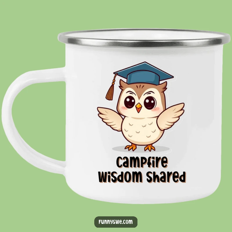 Adventure Funny Owl Camping Mug: Share Wisdom Outdoors, Ideal Funny Gift