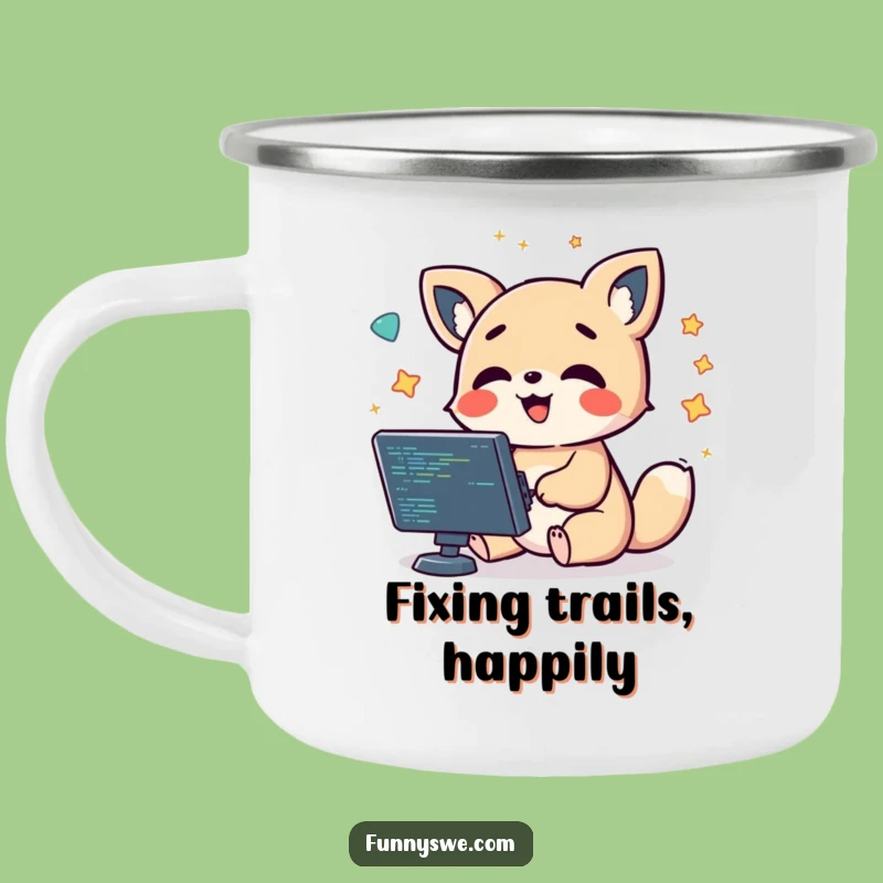 Funny Debugging Camping Mug - Code Fuel for the Outdoors!