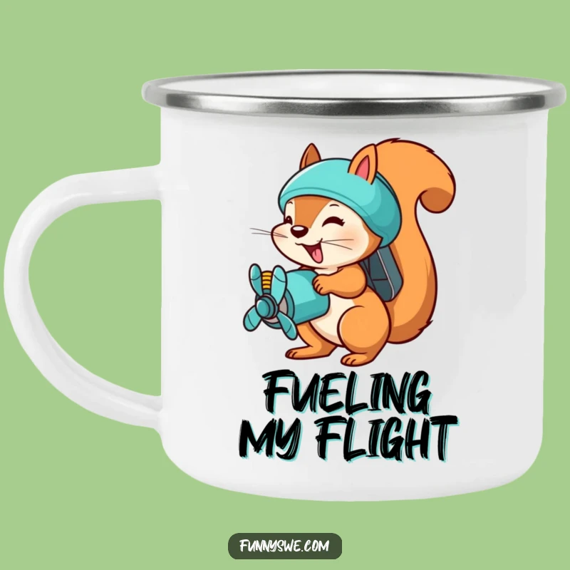 Funny Squirrel Uploader Camping Mug - Busy Explorer Drinkware