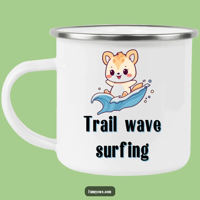 Funny Animal Code Wave Camping Mug - Digital Adventure Gear