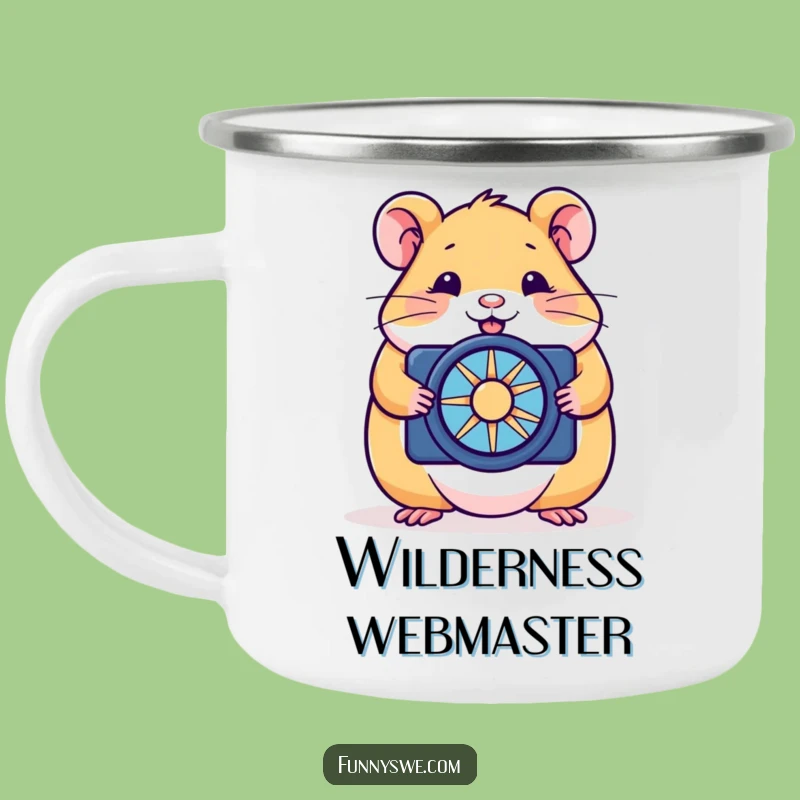 Funny Hamster Web Dev Camping Mug: Hilarious Outdoor Tech Gear
