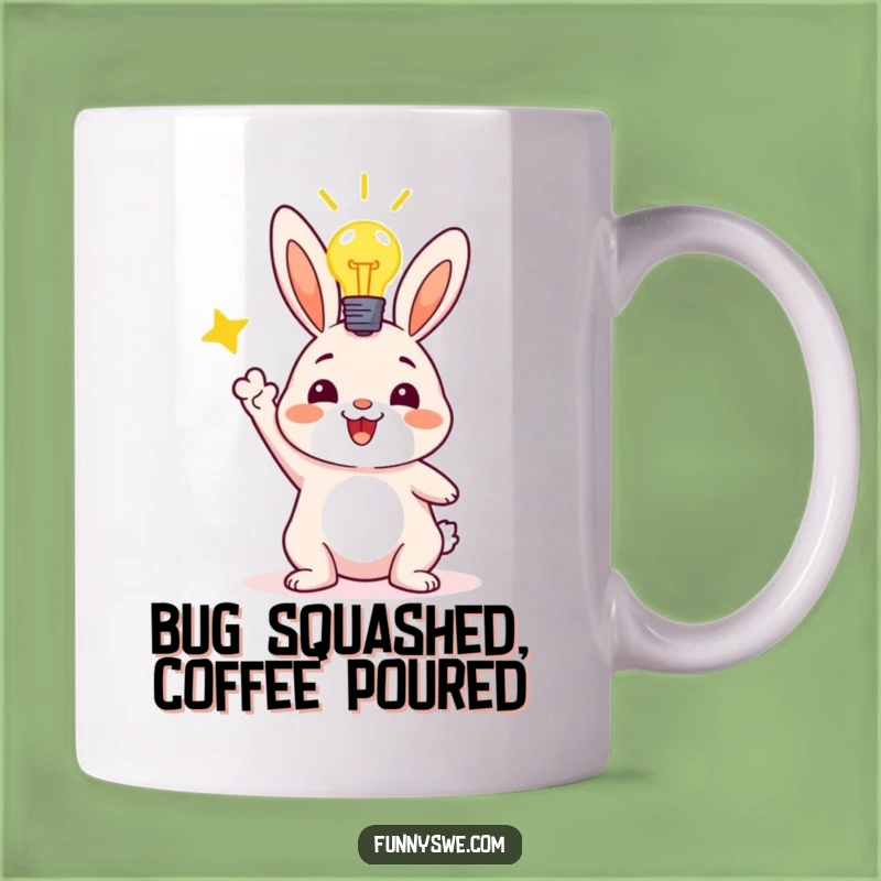 Funny Bunny Coder Mug: Celebrate Successful Code Deployments with this Hilarious Programmer Gift