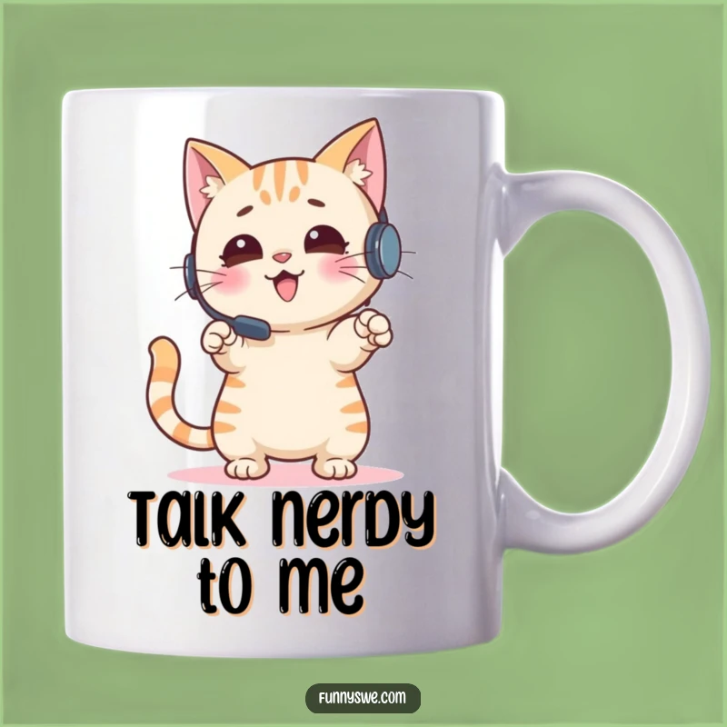 Funny Gaming Cat Mug: Enthusiastic Feline Streamer for Gamers, Perfect Funny Gift