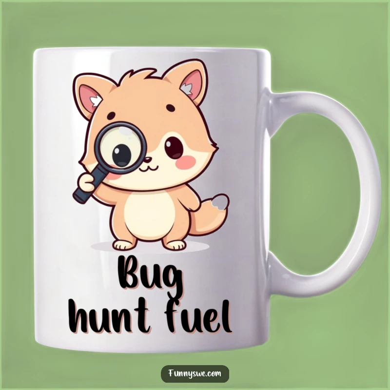 Funny Kawaii Coder Mug - Triumphantly Debugging Humor Gift for Techies