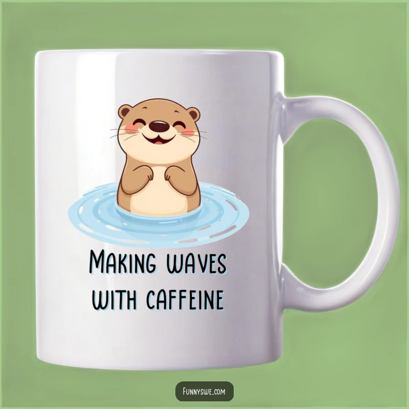 Funny Otter Web Design Mug: Hilarious Gift for Developers and Otter Fans