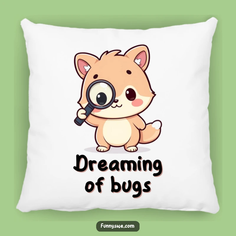 Funny Kawaii Coder Pillow - Cozy & Hilarious Debugging Decor Gift