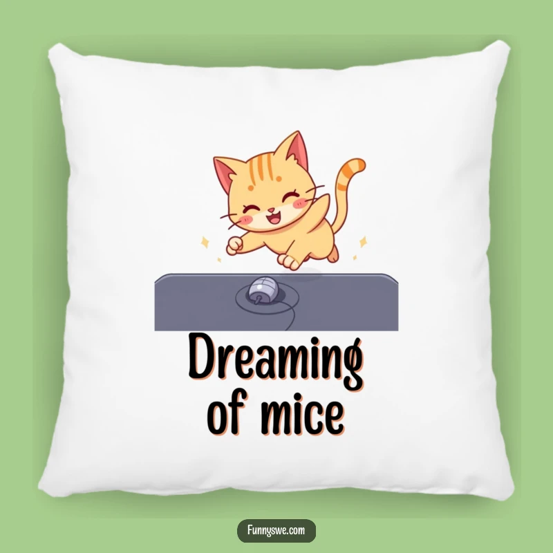 Funny Cat Cursor Pillow: Cozy Humor for Cat Lovers