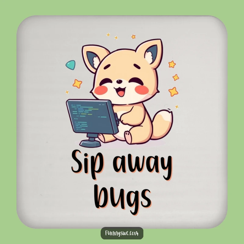 Funny Debugging Coaster - Protect Surfaces from Code Spills!