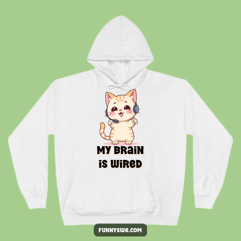 Cozy Funny Cat Gamer Hoodie: Stay Warm While You Conquer, Best Funny Gift for Streamers