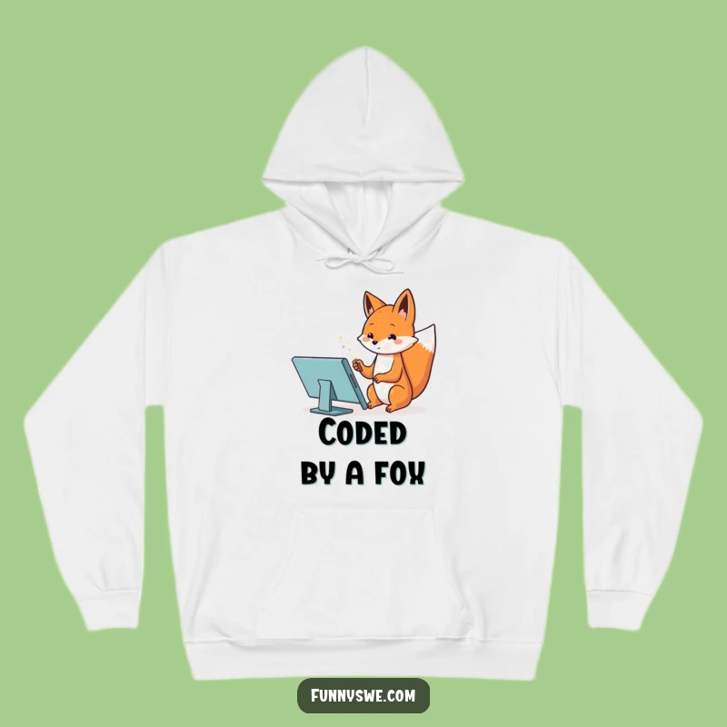 Cozy Kawaii Fox Web Designer Hoodie - Warm Up with Magical Designs!