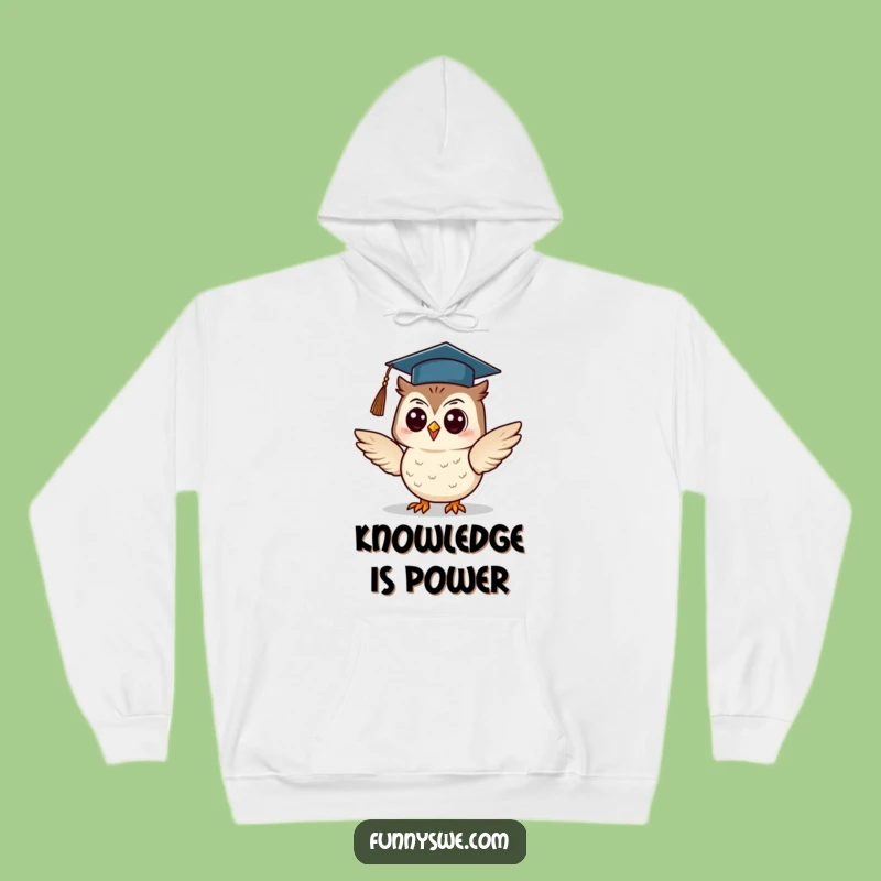 Cozy Funny Owl Graduation Hoodie: Warm Up with Wisdom and Wit, Best Funny Gift