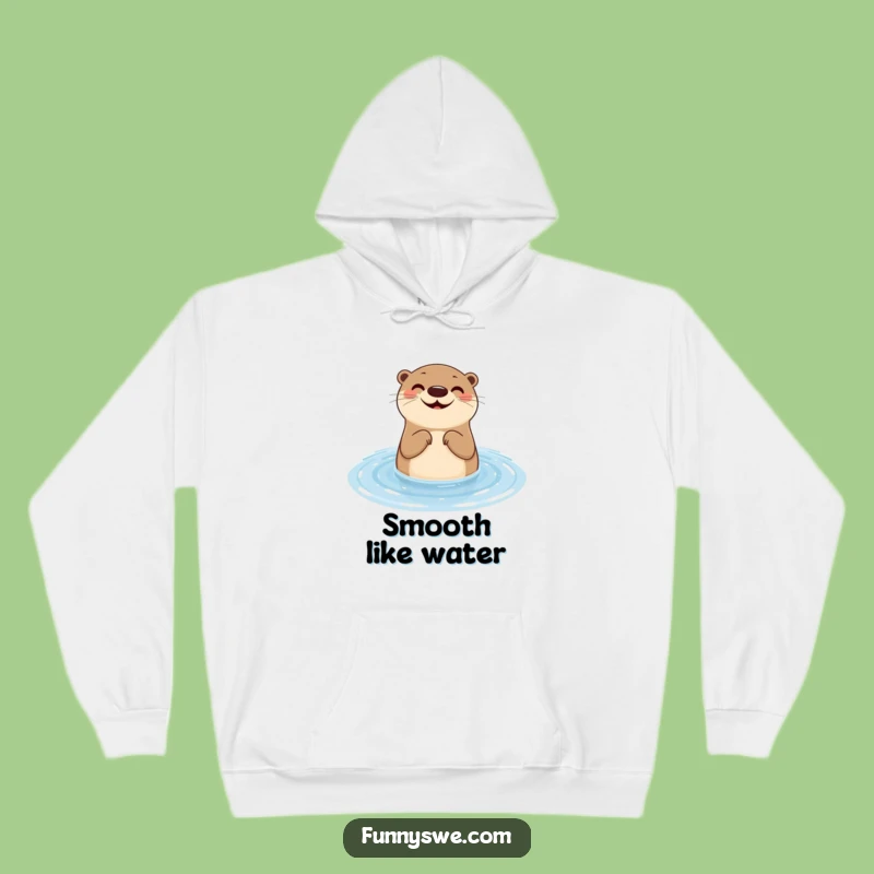 Funny Otter Web Design Hoodie: Cozy and Hilarious Gift for Coders