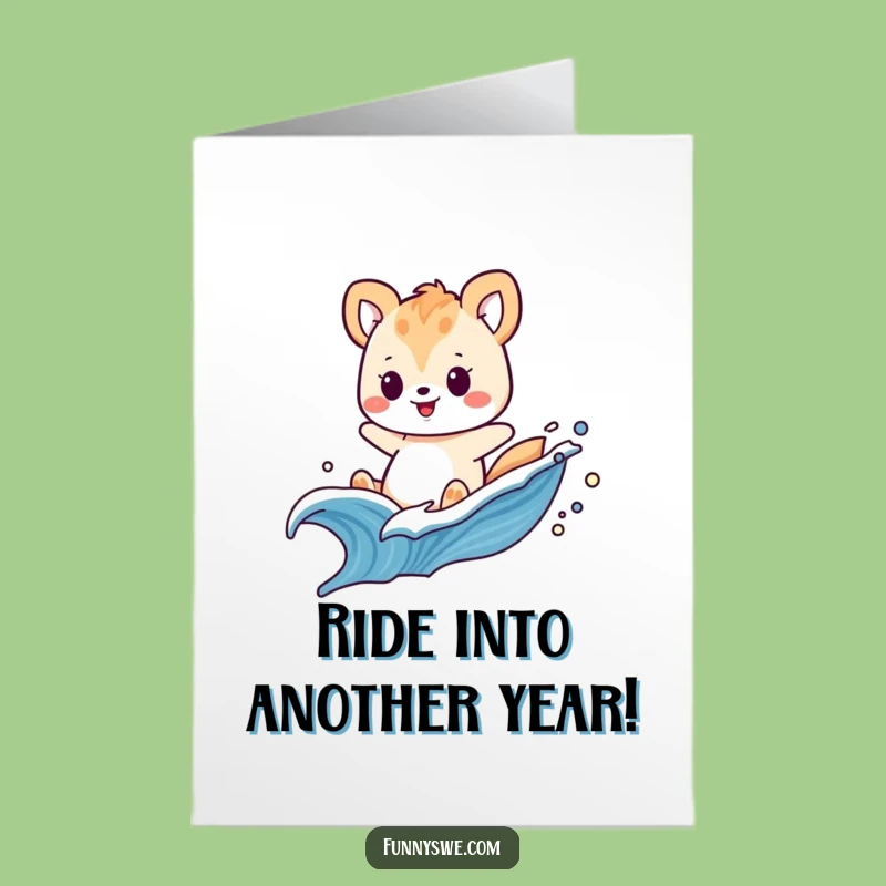 Free Printable Birthday Card: Coding Wave Rider, Fun Downloadable Adventure