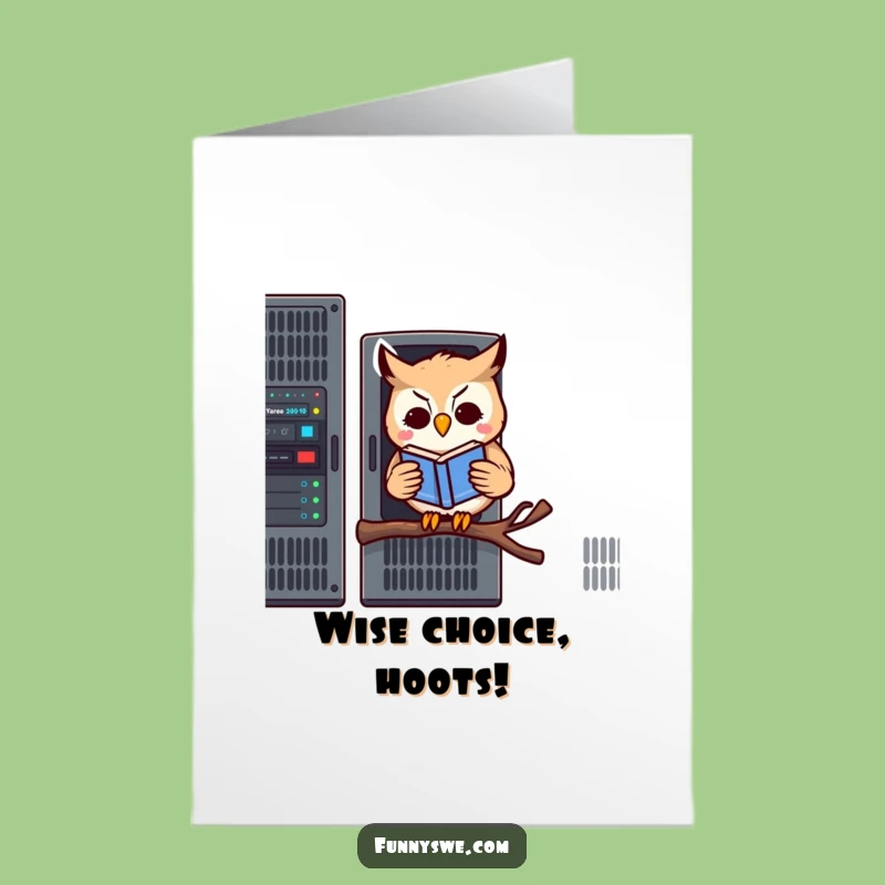 Clever Free Printable Congrats Card: Owl's Server Wisdom - DIY!