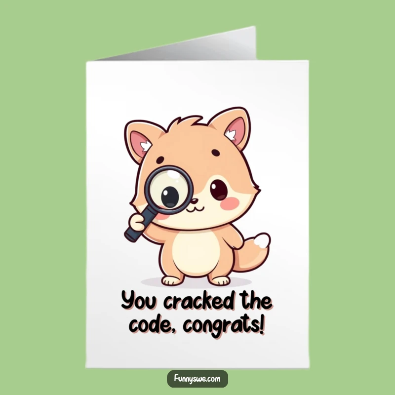 Free Printable Kawaii Coder Congrats: Magnifying Glass Code Victory, Downloadable Gift!