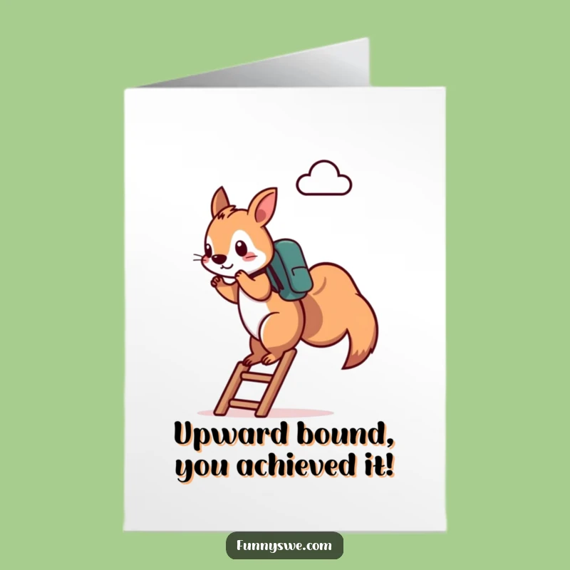 Free Printable Squirrel Tech Congrats Card - Funny Downloadable Achievement