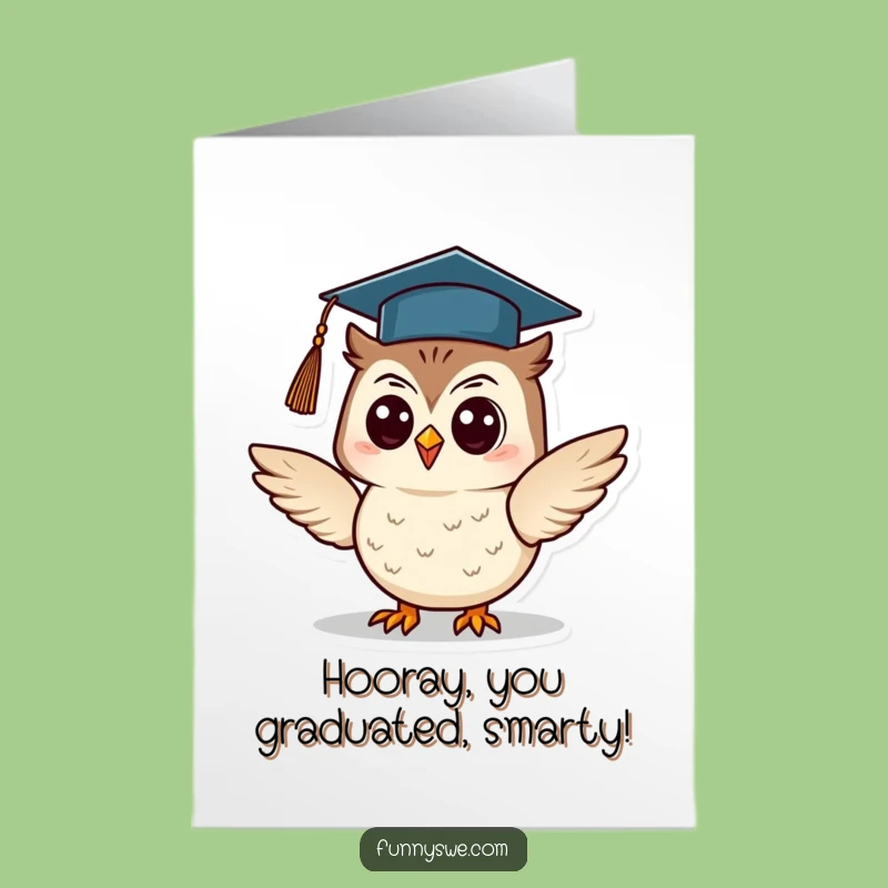 Free Printable Owl Graduation Congrats Card - Funny Downloadable Achievement Gift