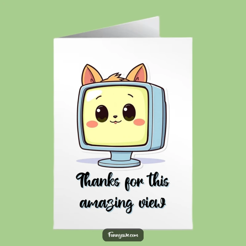 Free Printable Thank You Card: Curious Animal, Tech Insight Print at Home