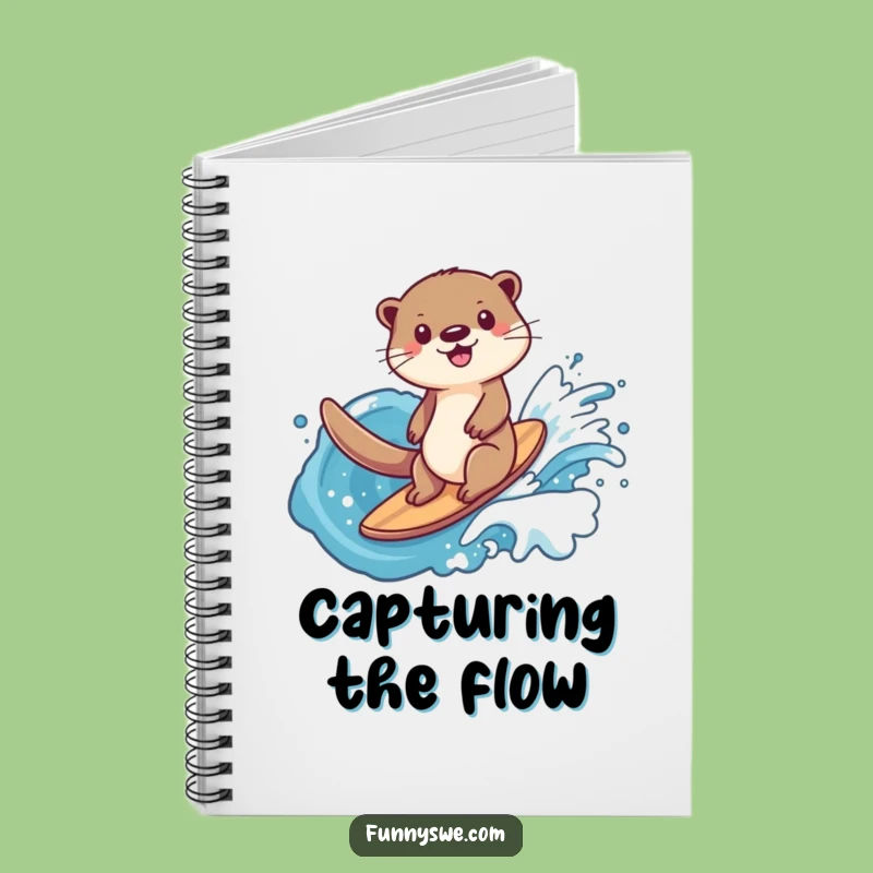 Funny Otter Data Surfer Notebook: Jot Down Ideas, Tech Flow, Perfect Gift