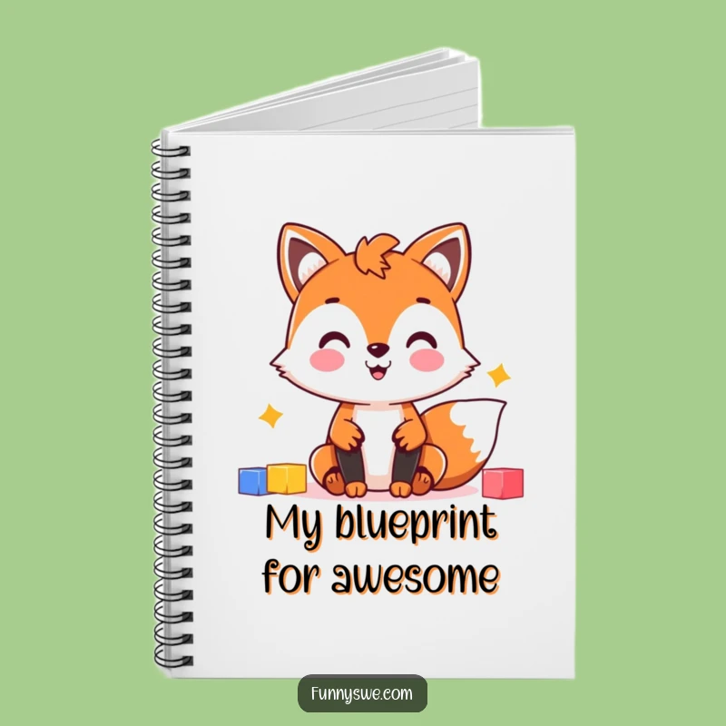 Funny Fox Web Designer Notebook: Plan Your Projects with Cheerful Fox