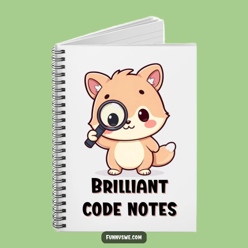 Funny Kawaii Coder Notebook - Hilarious Journal for Bug Hunting Gift