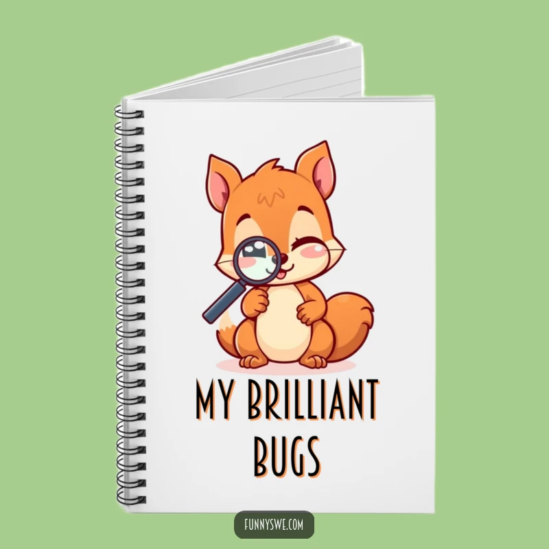 Funny Kawaii Squirrel Notebook - Cute Journal for Coders & Dreamers