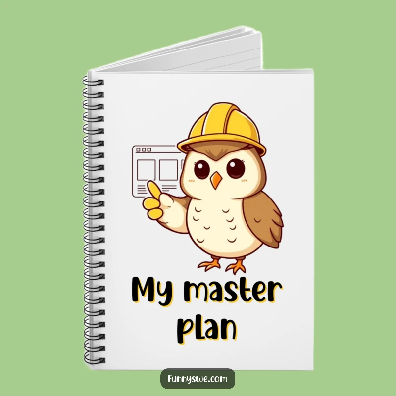 Funny Owl Project Manager Notebook - Plan Your Next Big Idea