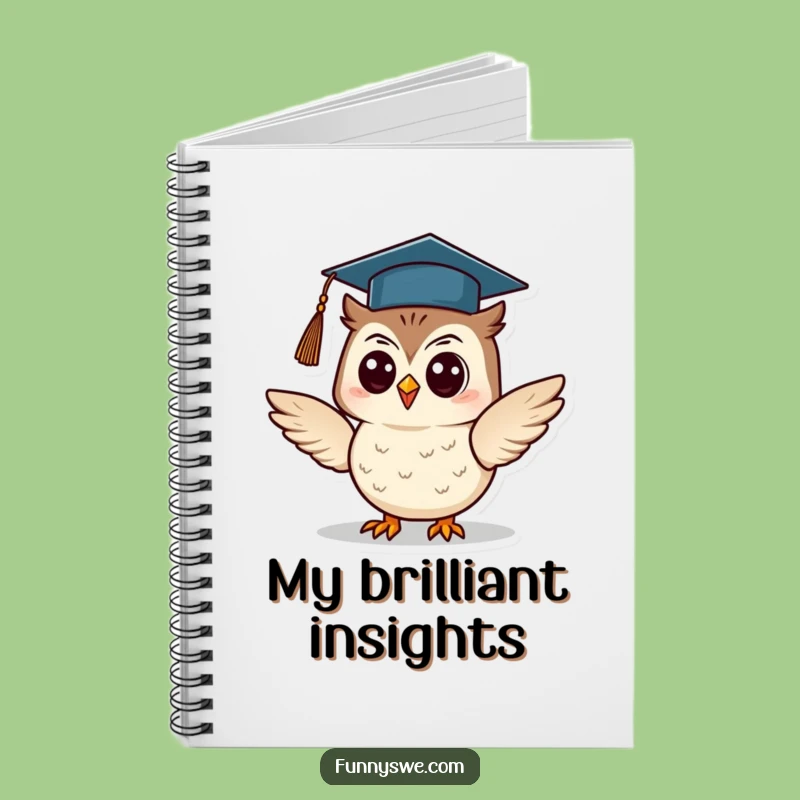 Funny Owl Graduation Notebook: Log Your Knowledge with Wise Notes, Great Funny Gift