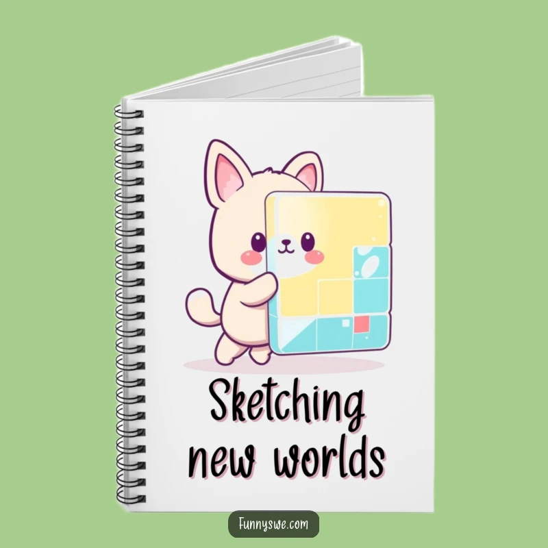Funny Kawaii Pixel Pusher Notebook - Jot Down Your Gaming Strategies!