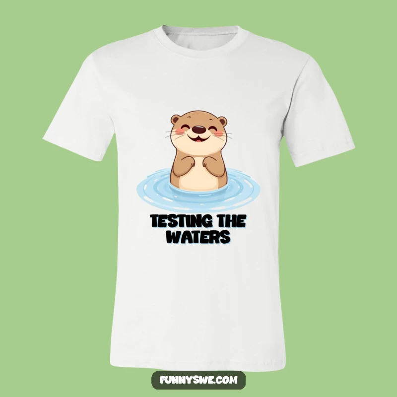 Funny Otter Web Design T-Shirt: Hilarious Apparel for Smooth Operators