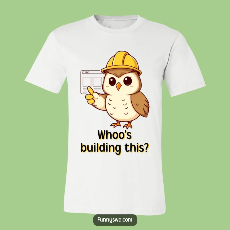 Funny Owl Project Manager T-Shirt - Wise Web Design Apparel